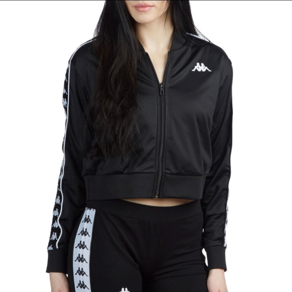 Kappa 222 Banda Asher Jacket Black/White- M